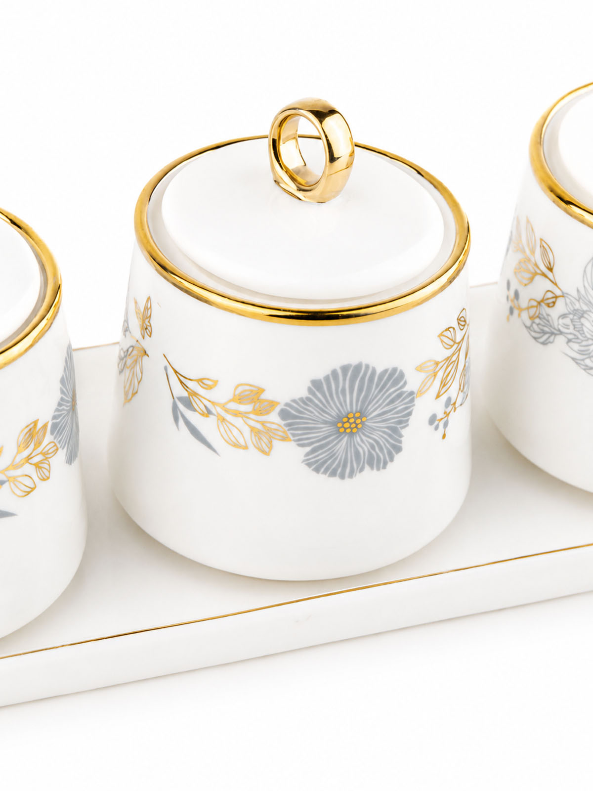 Willow gold table condiment set

