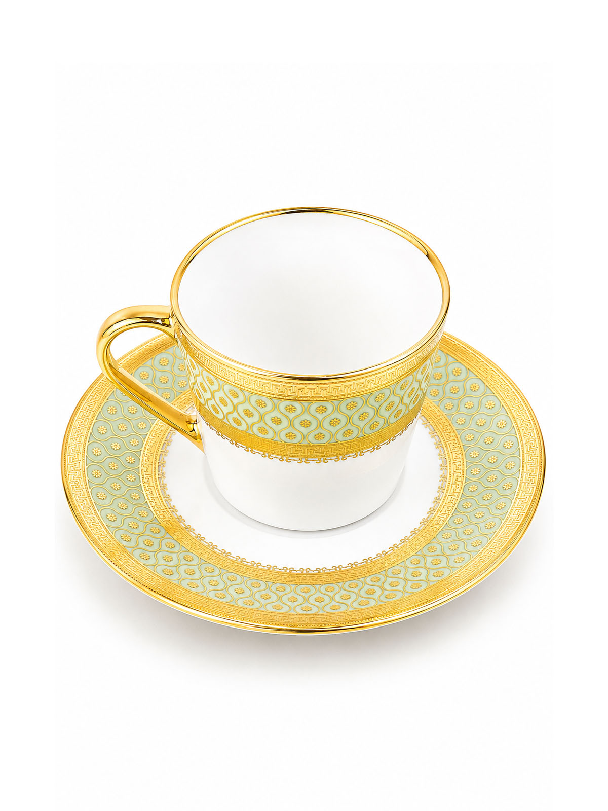 Elegant Zari Real Gold Tea Cup Set for special occasions

