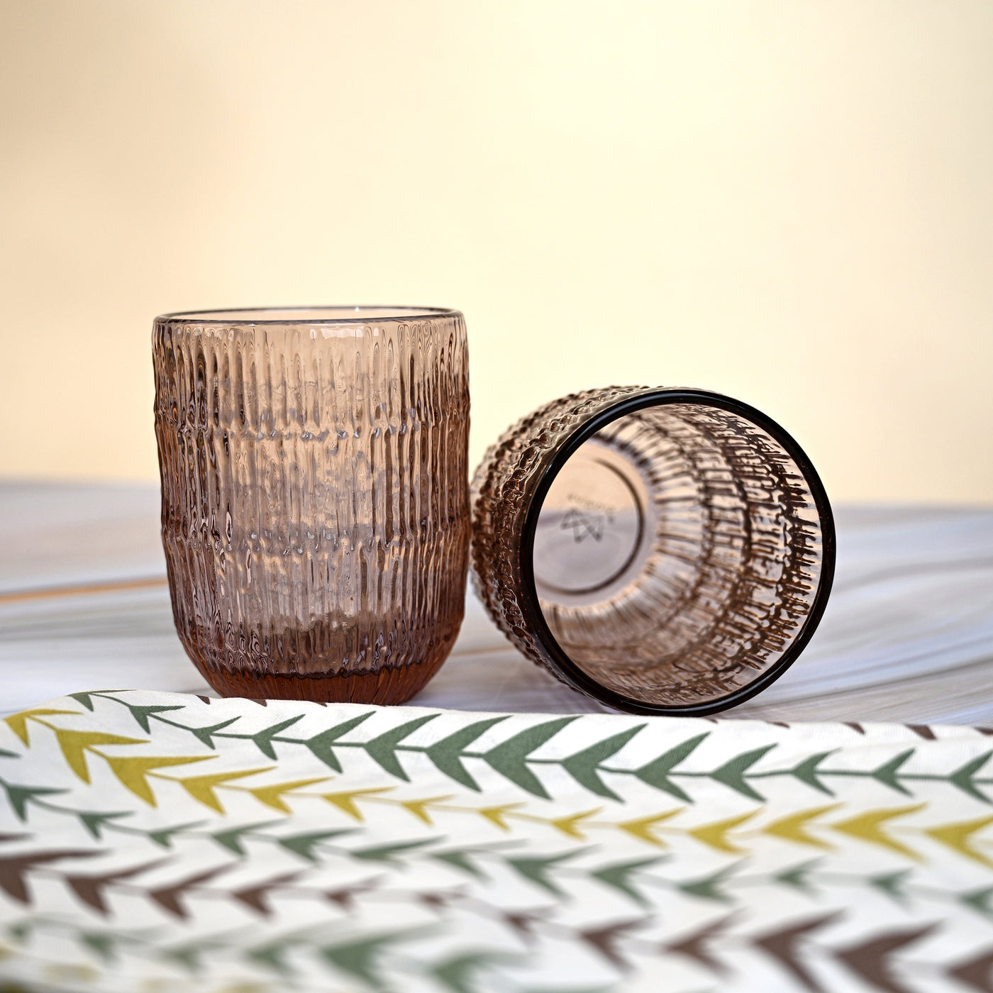 AMAARE: Beloved Unique Textures Drinking Glass Set