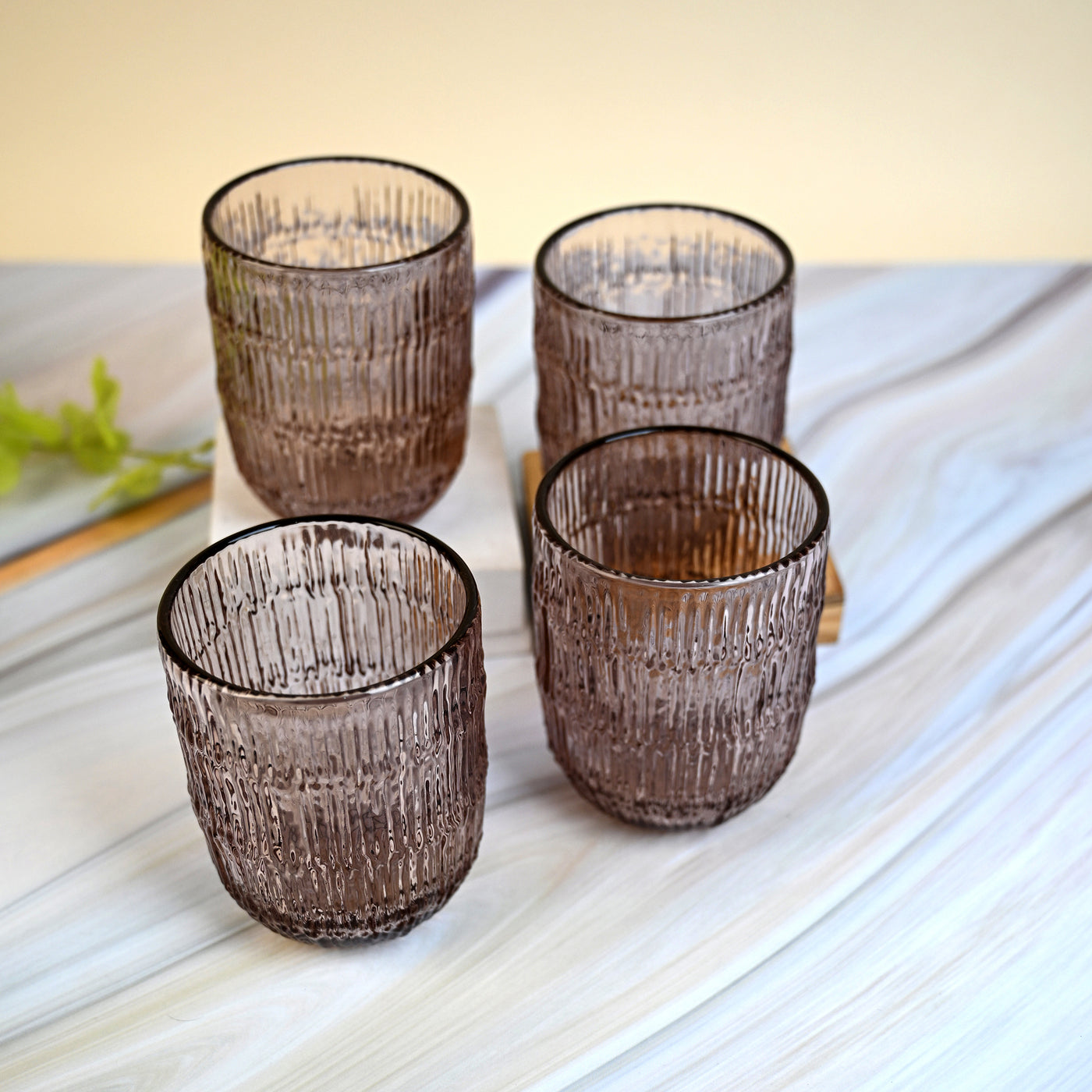 AMAARE: Beloved Unique Textures Drinking Glass Set