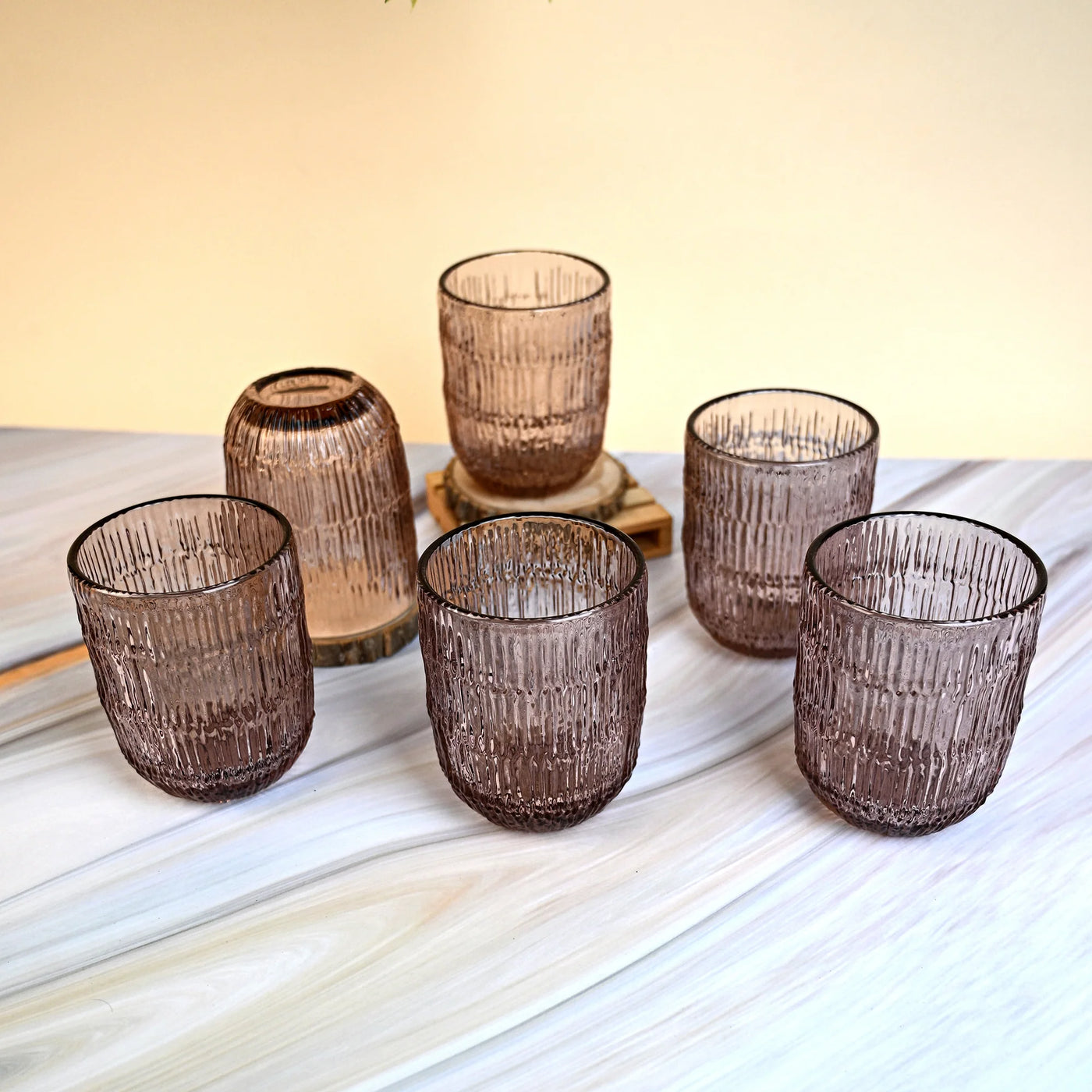 AMAARE: Beloved Unique Textures Drinking Glass Set