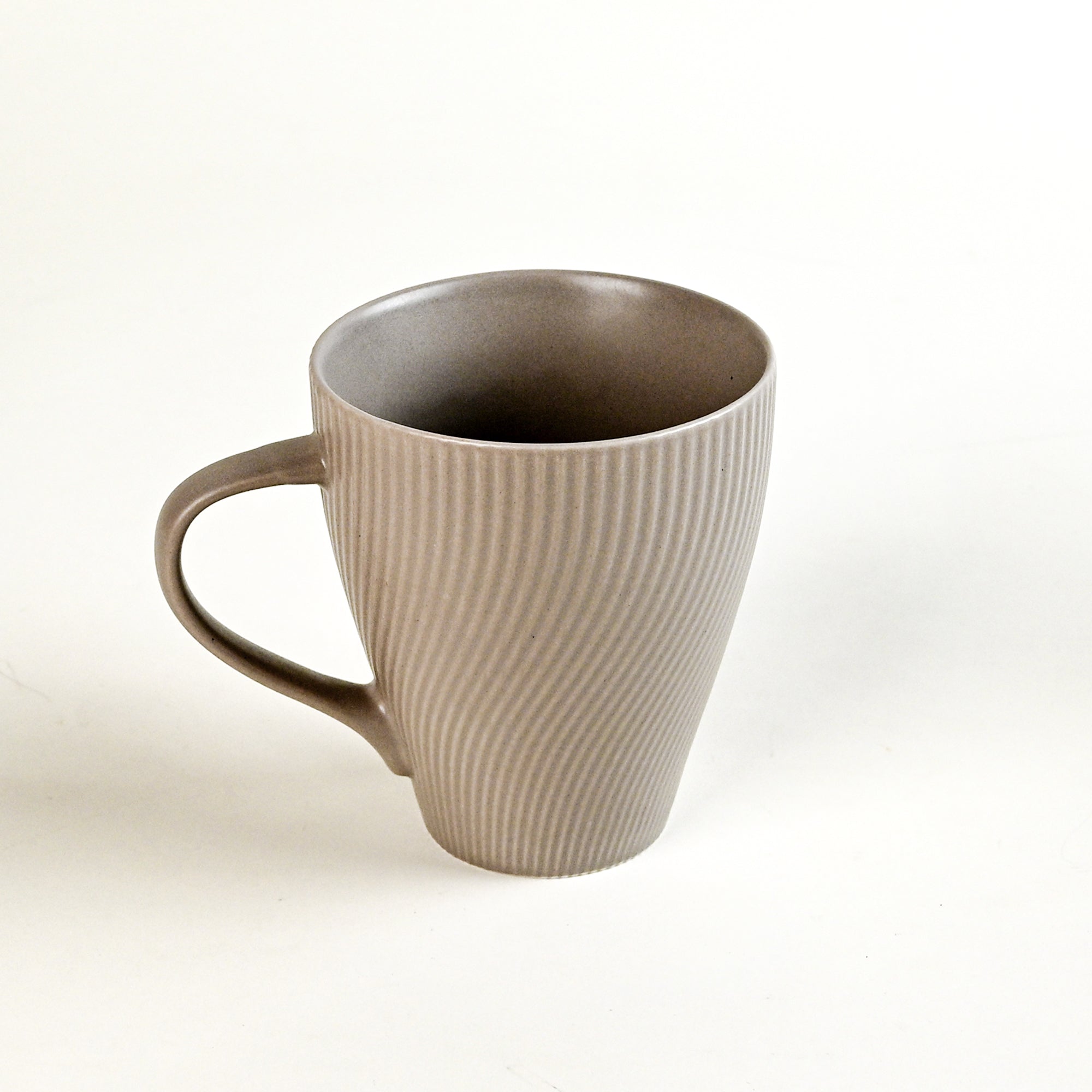 Ash Grey Unique New Bone China Coffee Mug