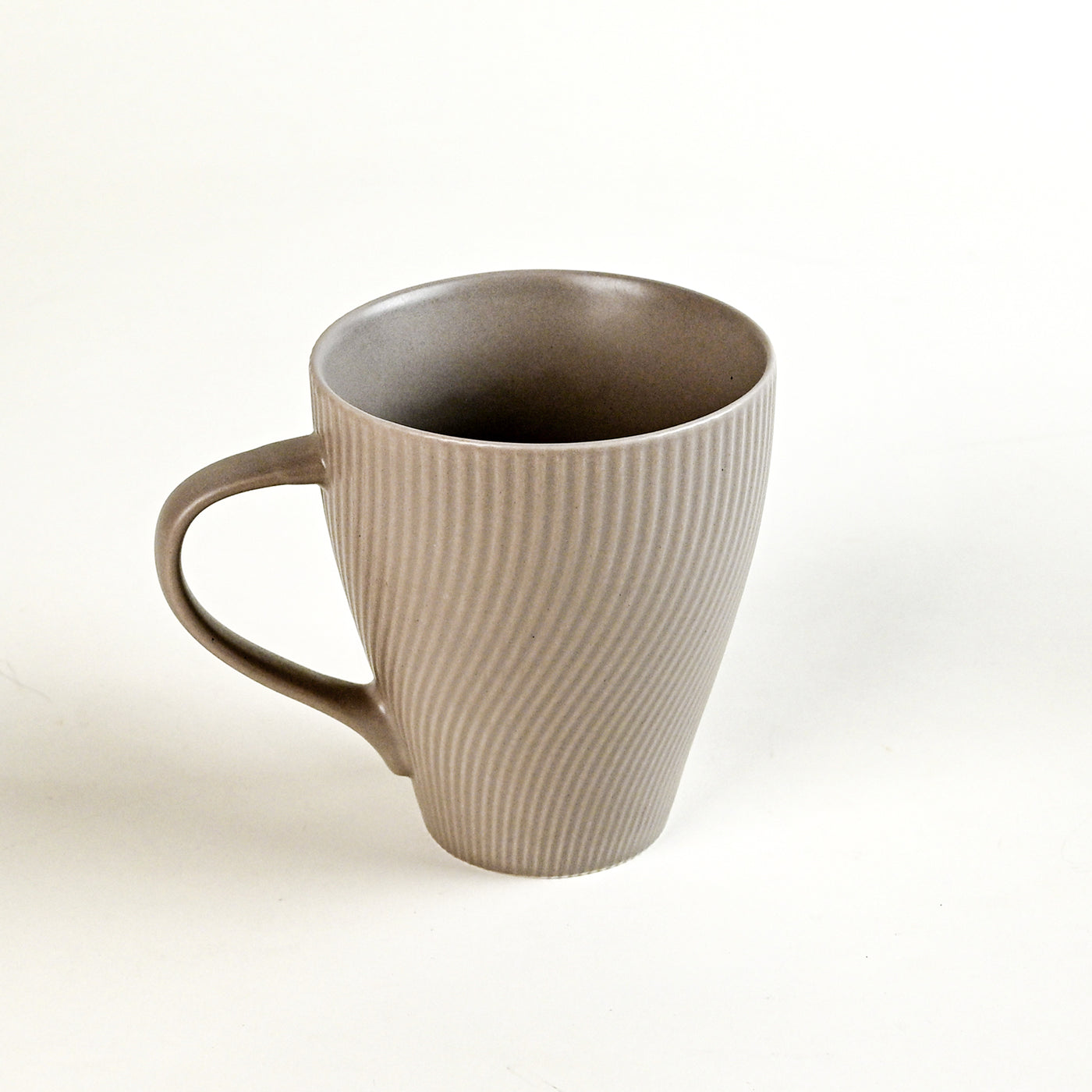 Ash Grey Unique New Bone China Coffee Mug