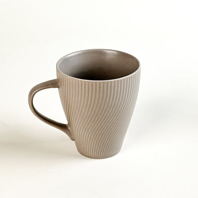 Ash Grey Unique New Bone China Coffee Mug