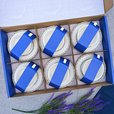 Auric: Ethereal Bone China Tea Cup Set of 6