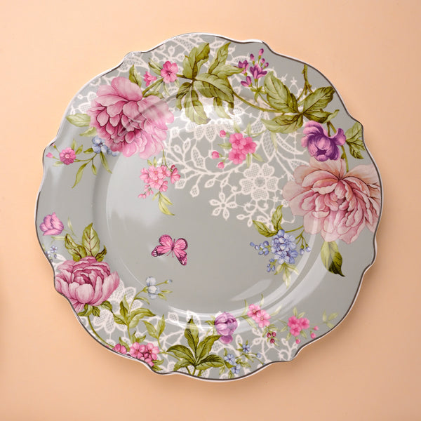 Azure Blossom 8 Pcs. Bone China Dinner Set