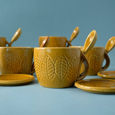 Beige Soup Mug Set of 4