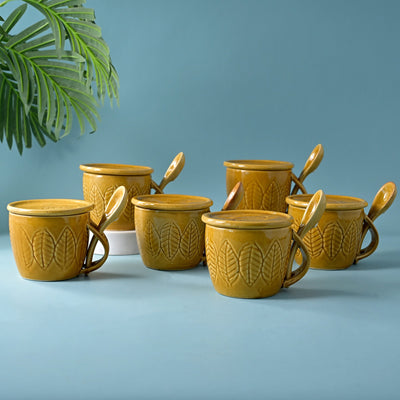 Beige Soup Mug Set of 6