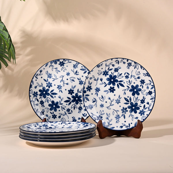 Bluebell: Porcelain Quarter Plates Set of 6 (7.8 Inches)