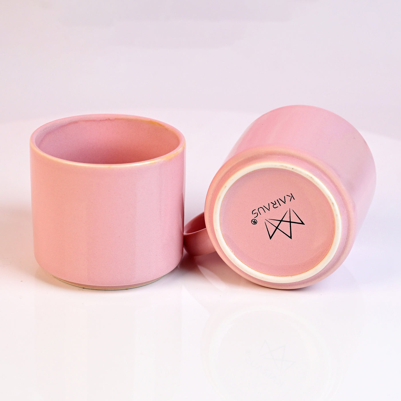Candy Pink New Bone China Tea Cups Set of 2