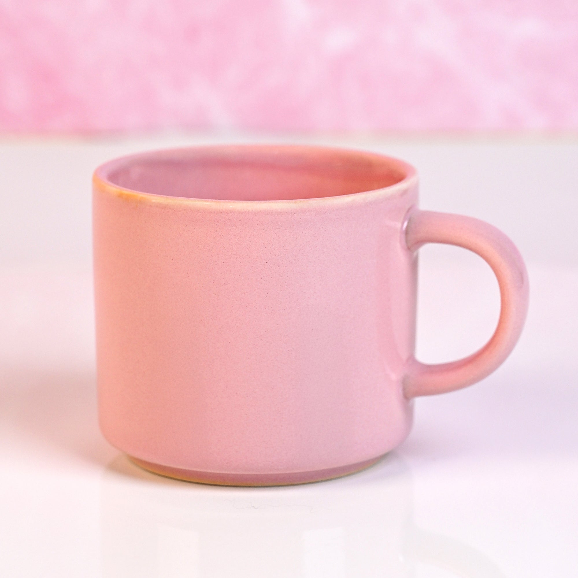 Candy Pink New Bone China Tea Cups Set of 2