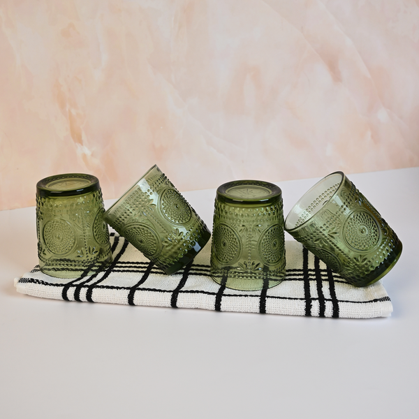 Canvas: Artistic Drinking Glass (Set of 4)