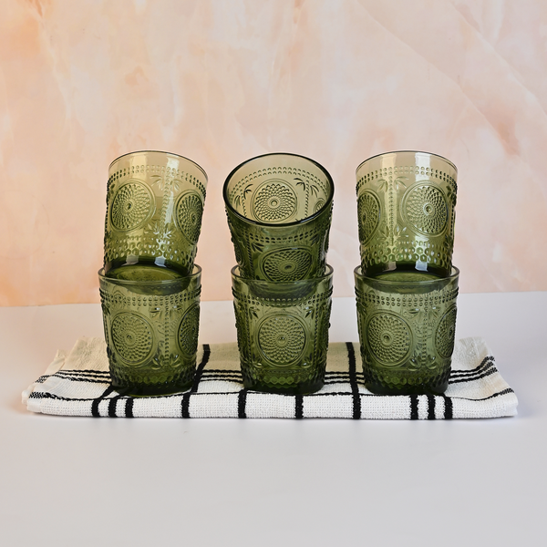 Canvas: Artistic Drinking Glass (Set of 6)