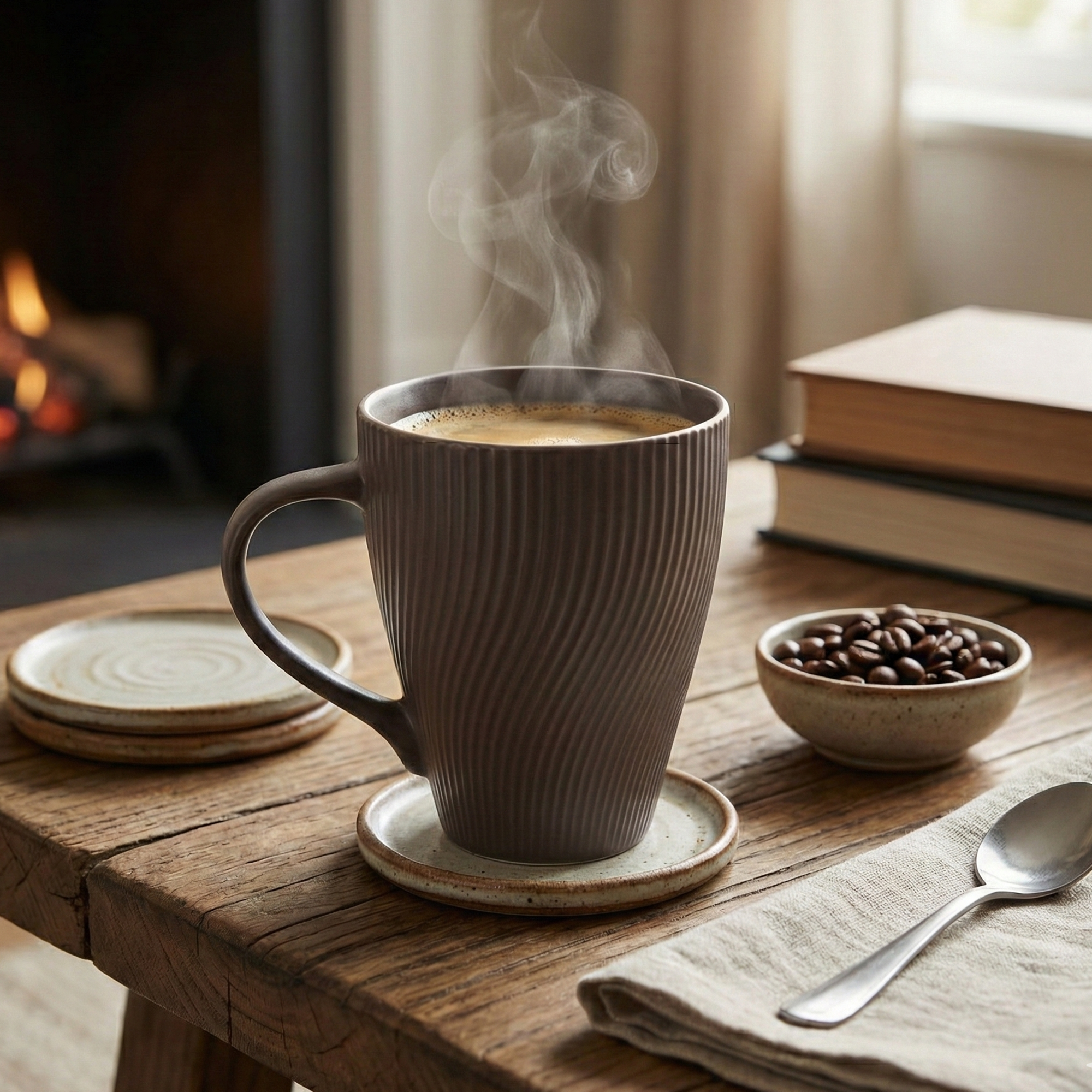 Cedar Unique New Bone China Coffee Mug