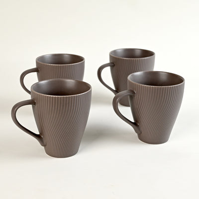 Cedar Unique New Bone China Coffee Mug Set of 4