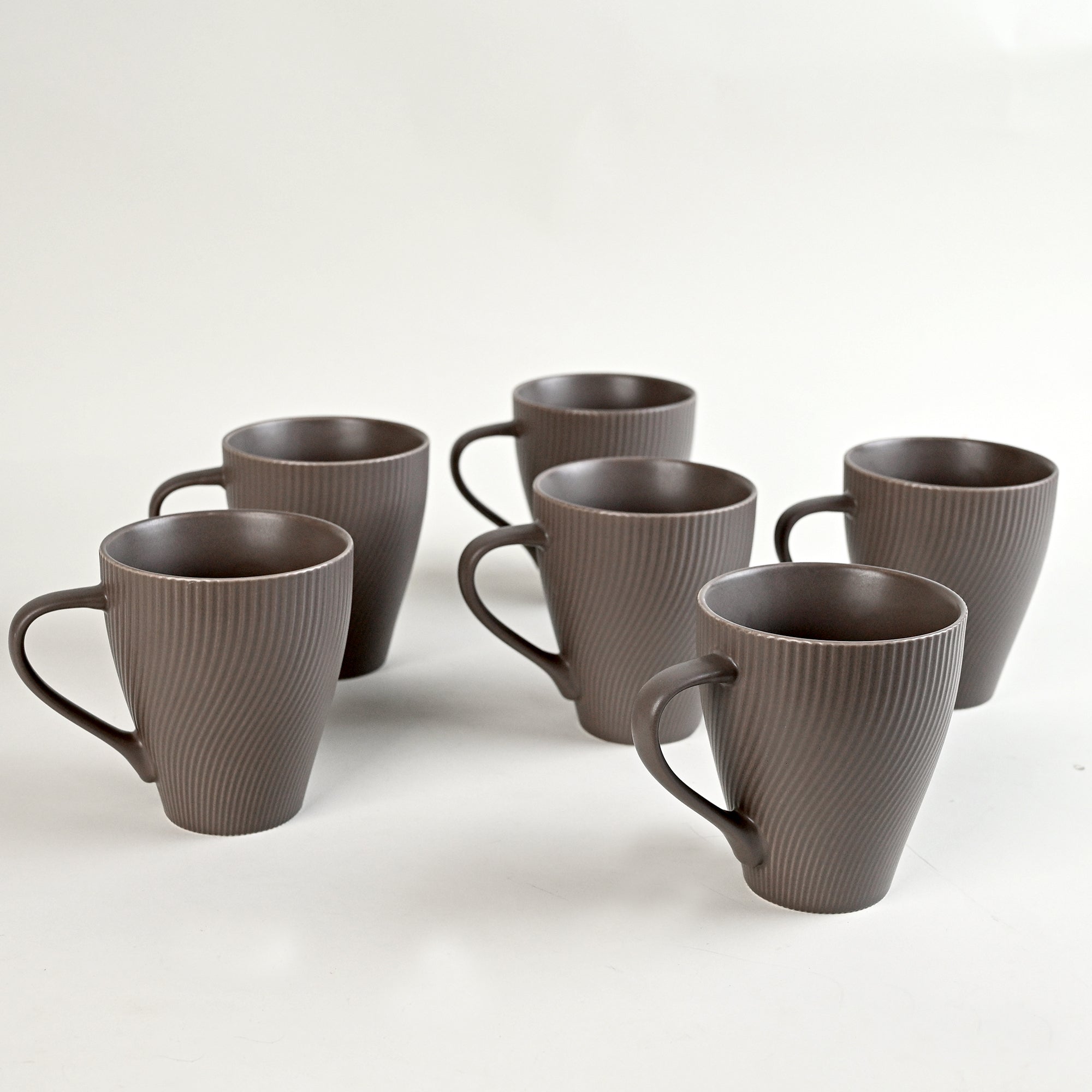 Cedar Unique New Bone China Coffee Mug Set of 6