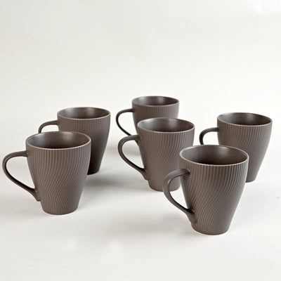 Cedar Unique New Bone China Coffee Mug Set of 6