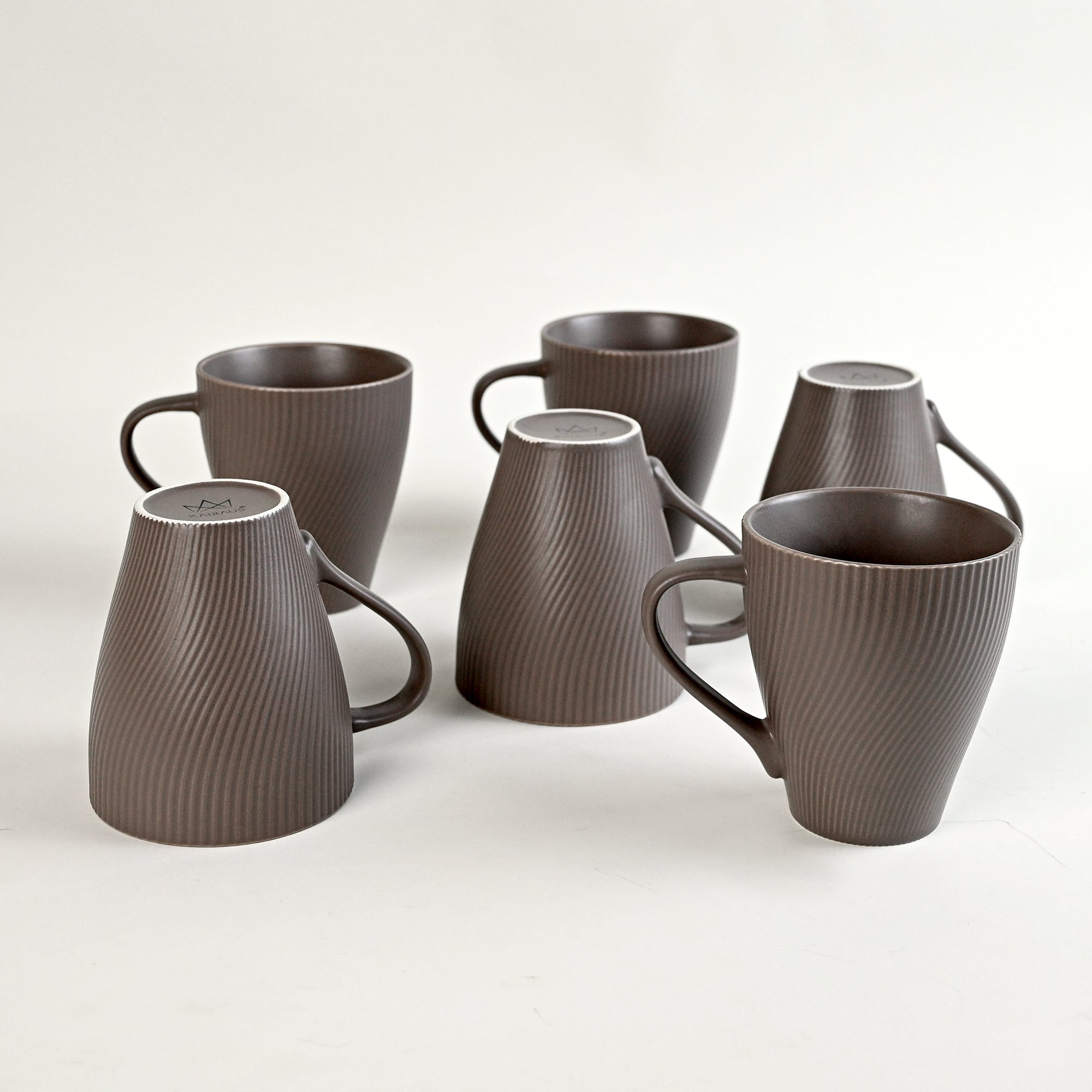 Cedar Unique New Bone China Coffee Mug Set of 6