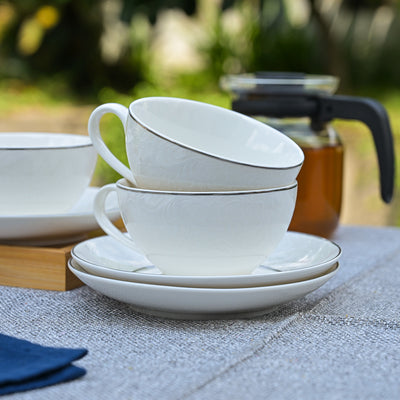 Clara: Rare Bone China Tea Cup Set of 6
