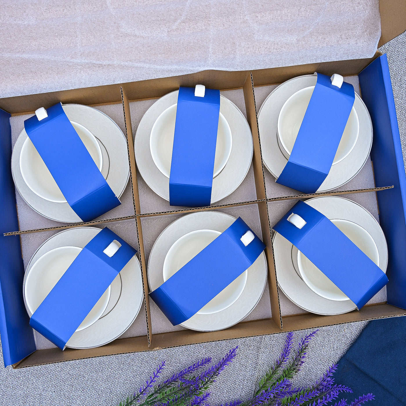 Clara: Rare Bone China Tea Cup Set of 6