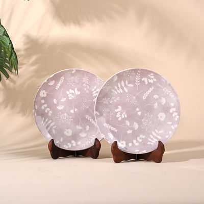 Dahlia: Porcelain Quarter Plates Set (7.8 Inches)