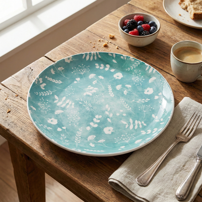 Darla: Porcelain Quarter Plates (7.8 Inches)