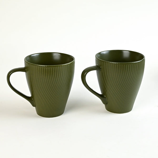 Fern Green Unique New Bone China Coffee Mug