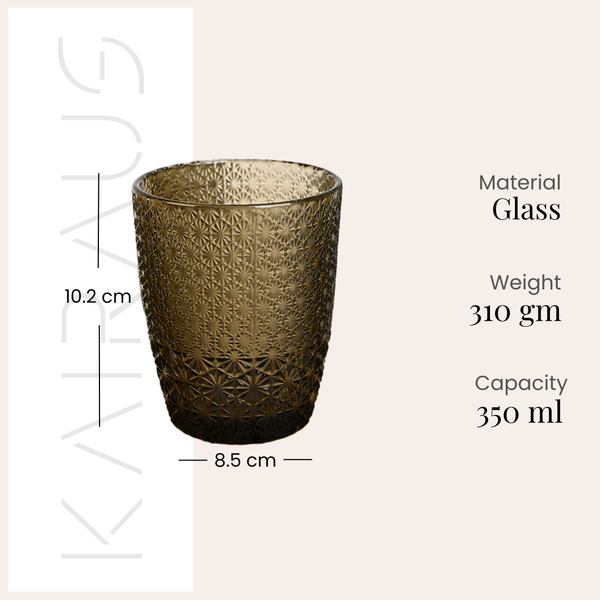 Gleam: Unique-Textured Drinking Glass (Set of 6)