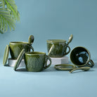 Green Bliss Ceramic Cup Set of 4