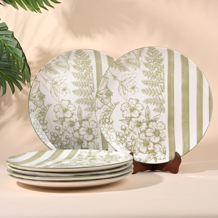 Hazel: Porcelain Dining Plates Set (10.8 Inches)