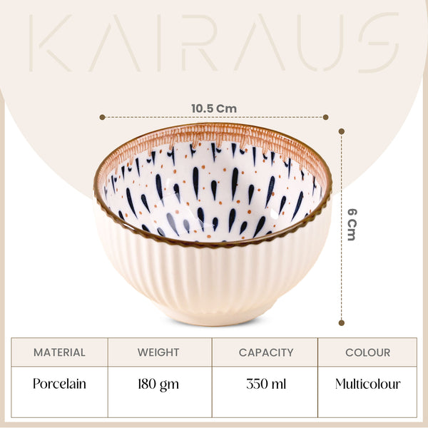 Monsoon Dreamscape Porcelain Bowls (Set of 4)
