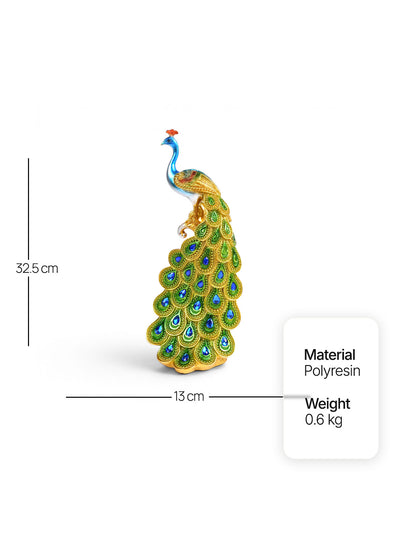Kalapi: The Emerald Peacock Tower Figurine