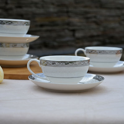 Lagom: Charming Bone China Tea Cup Set (Set of 6)