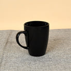 Luxe Black Ceramic Mug Front View – Kairaus