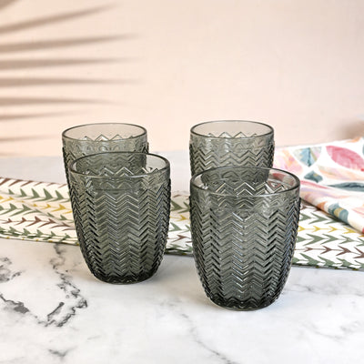 Meraki: Subtle Embossed Drinking Glass Set