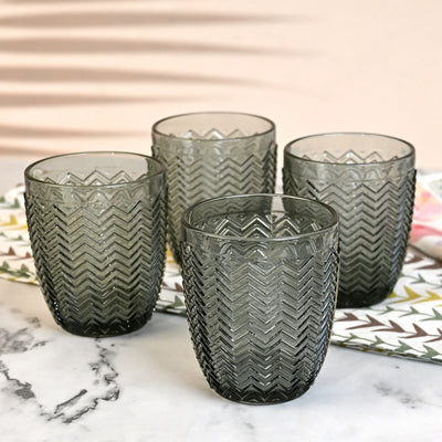 Meraki: Subtle Embossed Drinking Glass Set