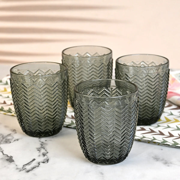 Meraki: Subtle Embossed Drinking Glass Set