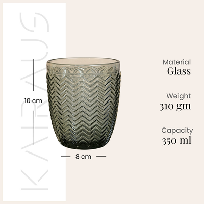 Meraki: Subtle Embossed Drinking Glass Set