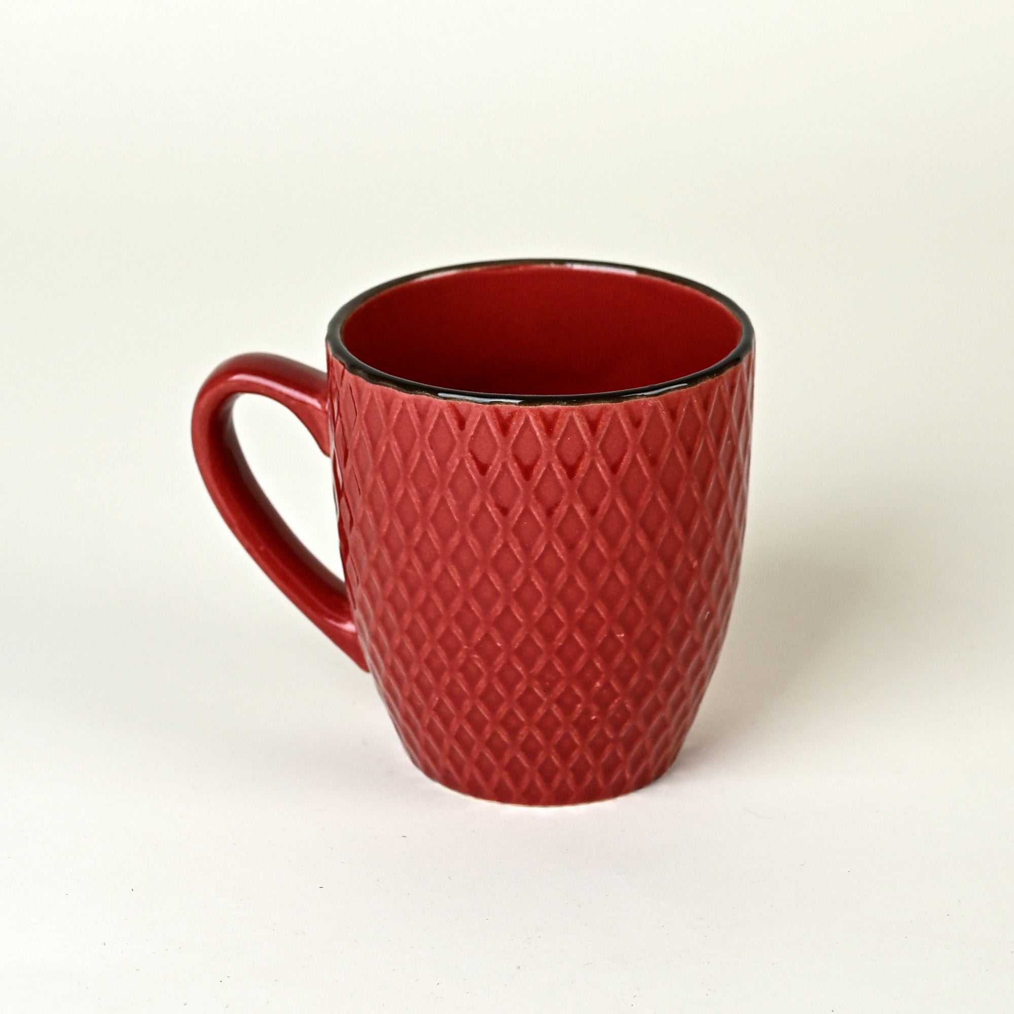 Merlot Love Patterned Ceramic Coffee Mug