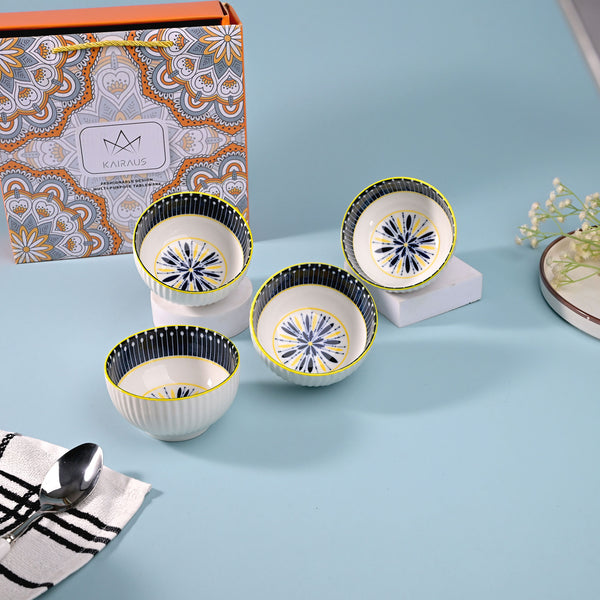 Handpainted Premium Porcelain Bowls (Set of 4)