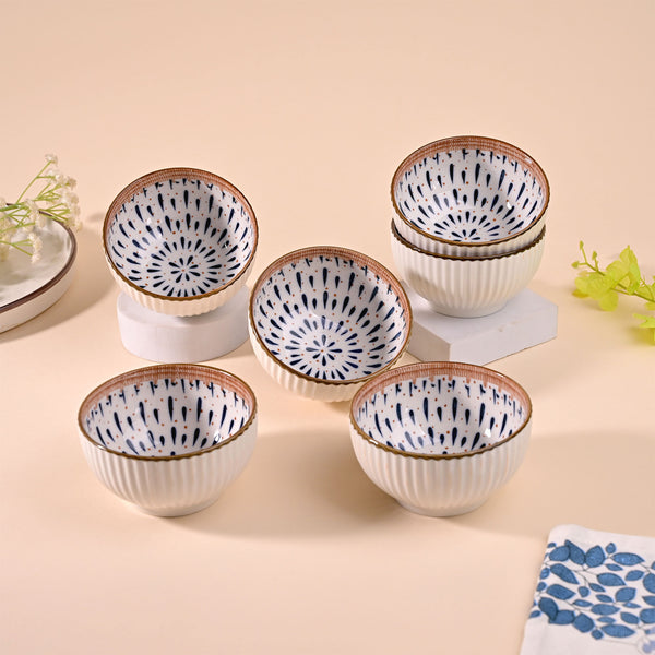 Monsoon Dreamscape Porcelain Bowls (Set of 6)