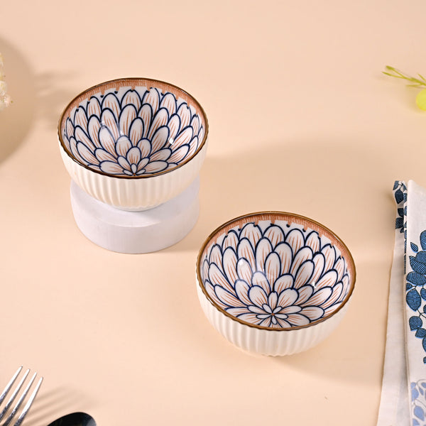 Jasmine-Inspired Porcelain Bowls (Set of 2)
