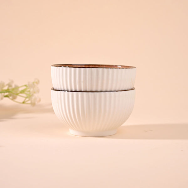 Jasmine-Inspired Porcelain Bowls (Set of 2)
