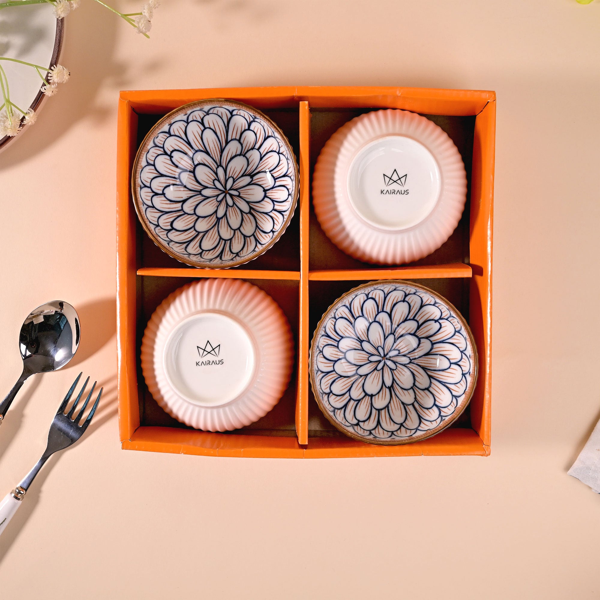 【美品】マイセン☆ Porcelain Bowl Jasmine-Inspired Porcelain Bowls (Set of 4) – Kairaus