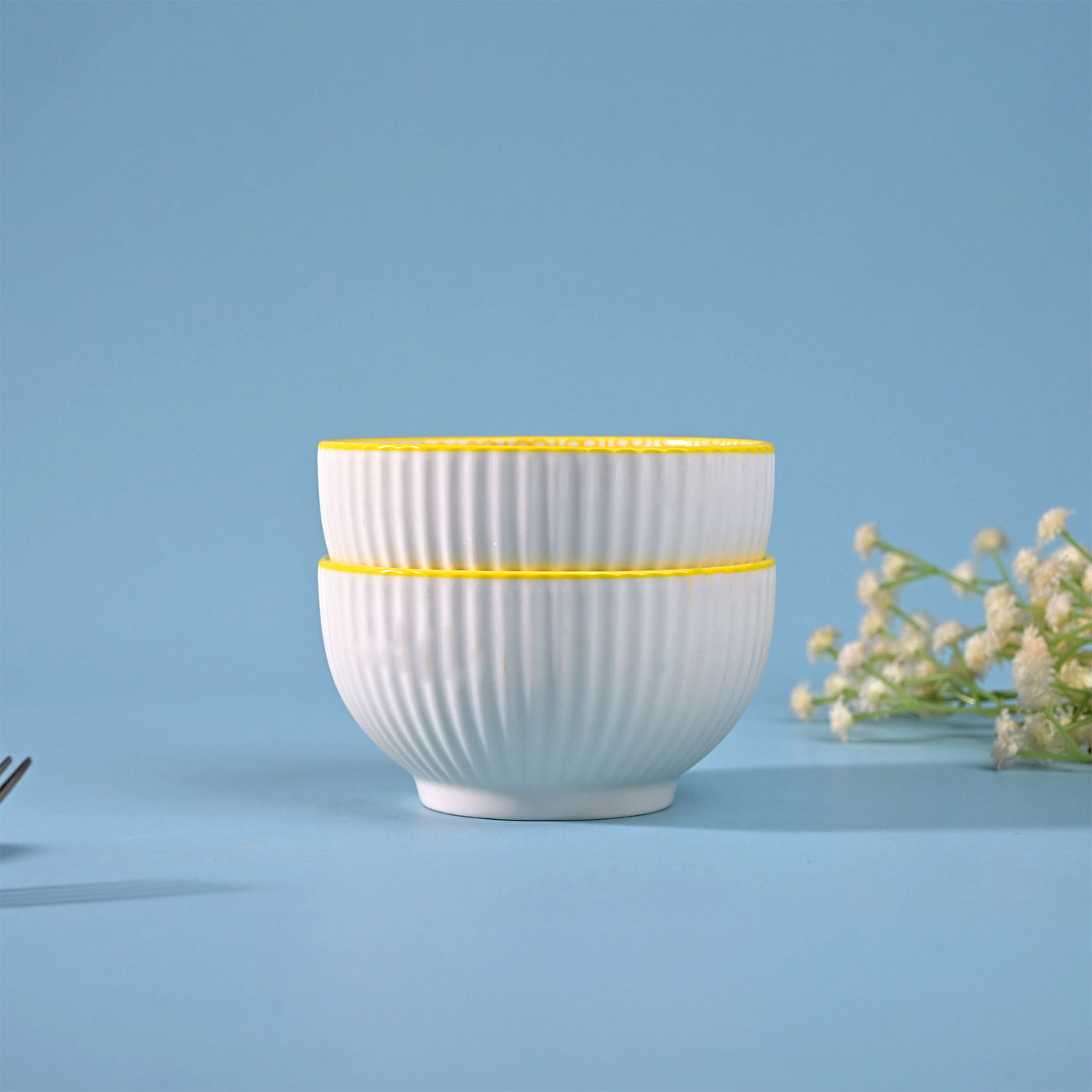 Unique Floral Patterned Porcelain Bowl Sets