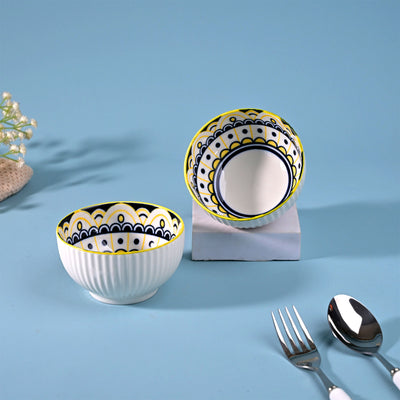 Mandala Handcrafted Porcelain Bowl Sets