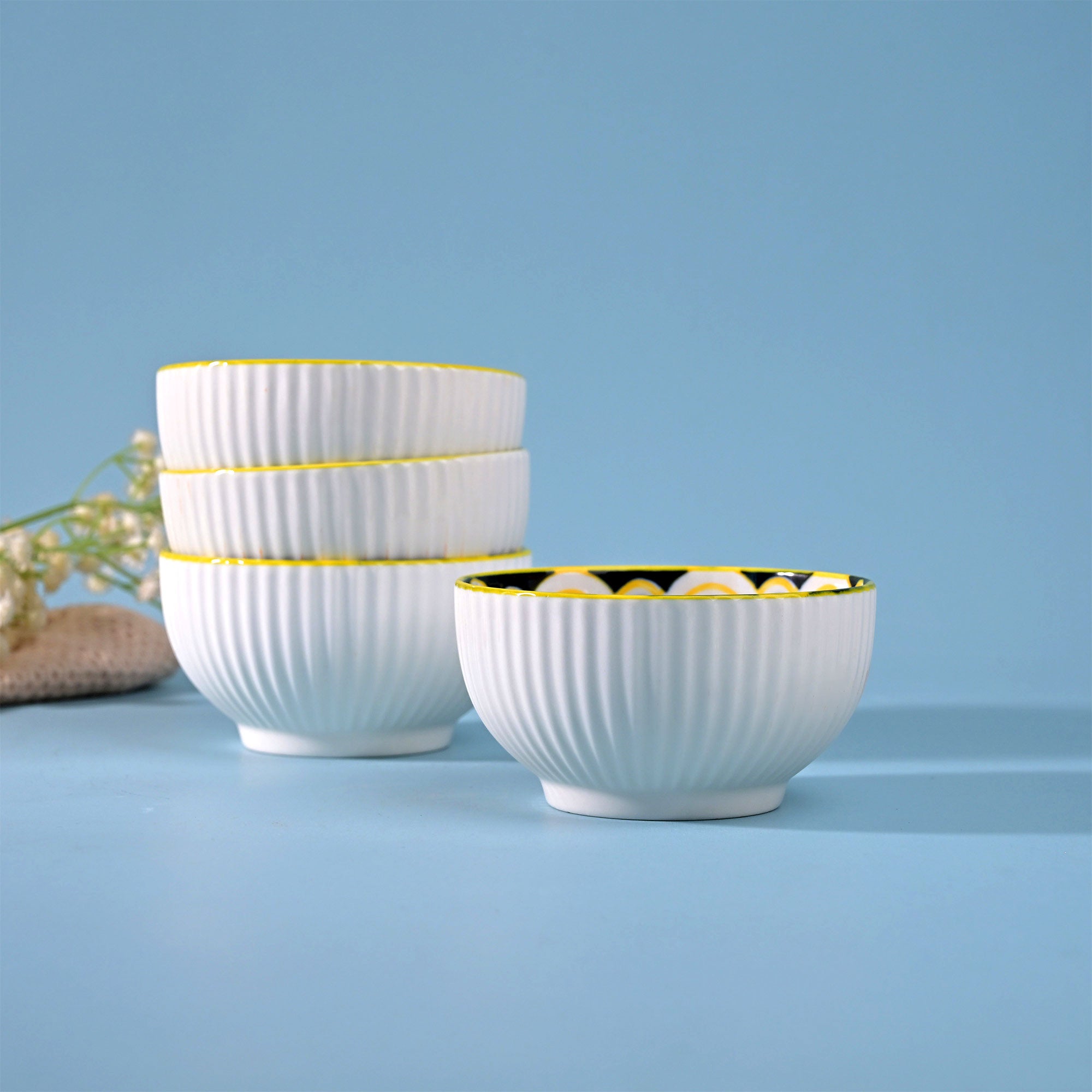 Mandala Handcrafted Porcelain Bowls (Set of 4) – Kairaus