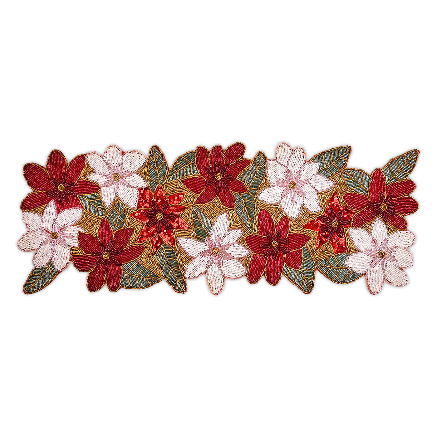 Ravishing Hand-beaded Table Mat