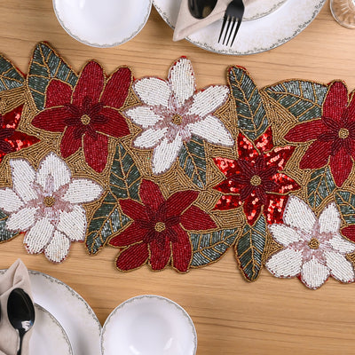 Ravishing Hand-beaded Table Mat