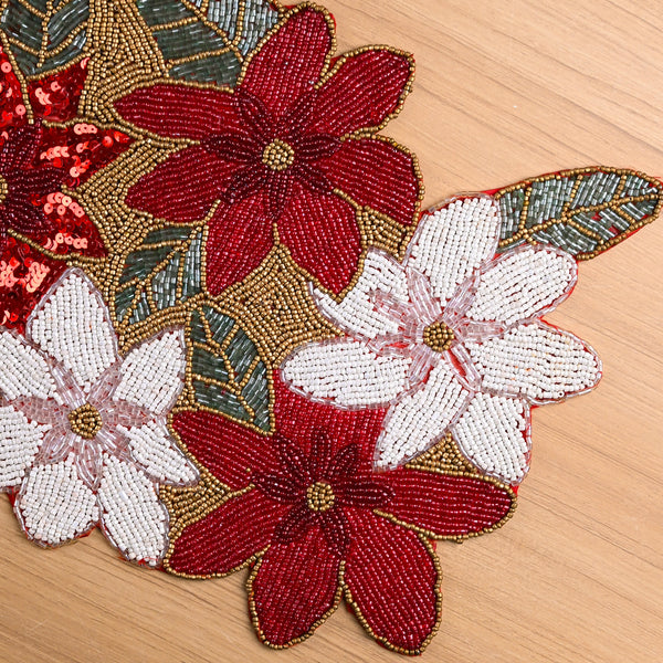 Ravishing Hand-beaded Table Mat